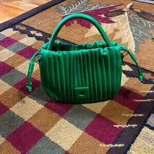 Crayon Green Vegan‎ Leather Crossbody/Clutch